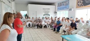 FITIASP em nova rodada de acordos coletivos: foto da assembleia na Levitare