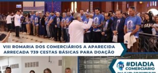 A Romaria dos Comerciários uniu fé e solidariedade, arrecadando cestas básicas que beneficiarão crianças carentes e instituições.