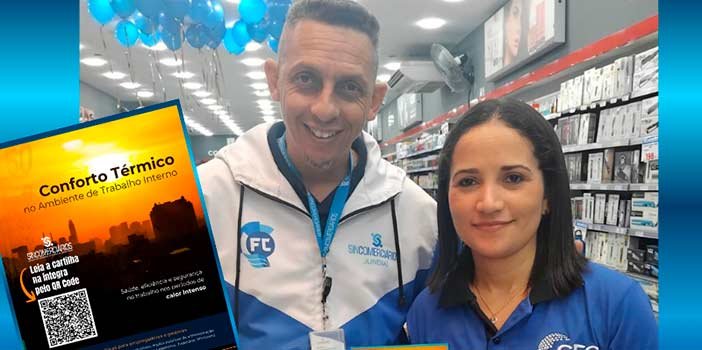 Sincomerciários de Jundiaí divulga cartilha sobre conforto térmico