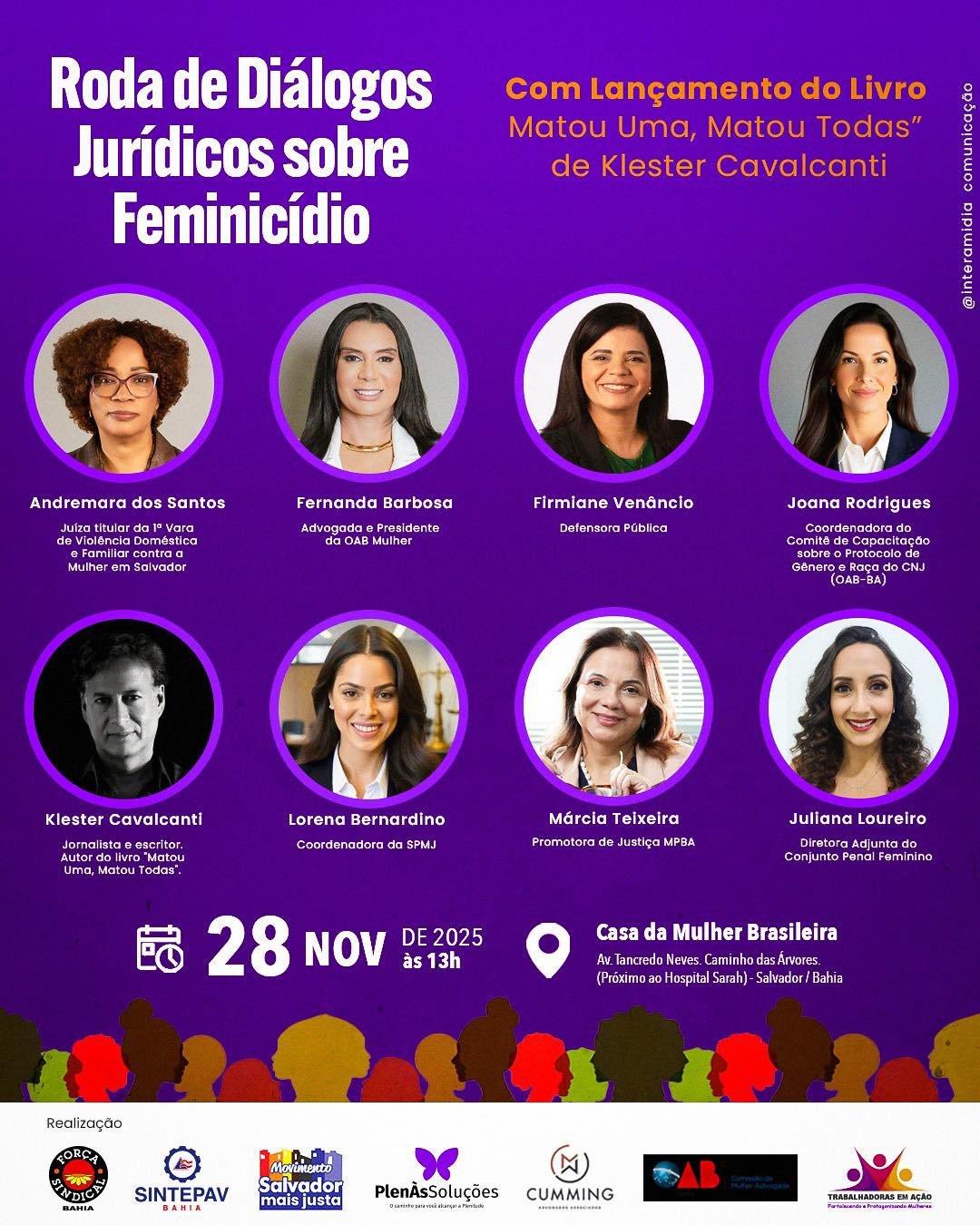 Roda de Diálogos Jurídicos sobre o Feminicídio