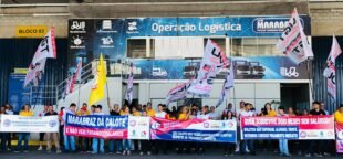 Ato importante dos Comerciários de SP em Cajamar reafirma luta por direitos trabalhistas e condições dignas para os trabalhadores.