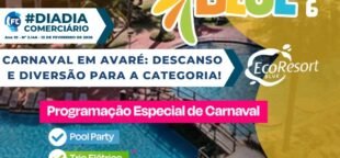 O Carnaval em Avaré promete diversão com baile de máscaras e desafios na piscina no Centro de Lazer.