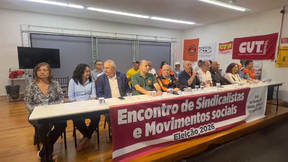 Sindicalistas debatem o ano eleitoral de 2026/Foto: Roberto Parizotti Sindicalistas debatem o ano eleitoral de 2026/Foto: Roberto Parizotti