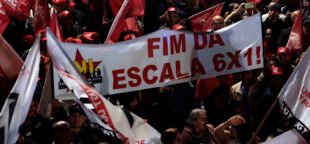 Protesto pela redução da jornada e fim da escala 6×1 em São Paulo, 10/07/2025. Foto: Paulo Pinto/Agência Brasil