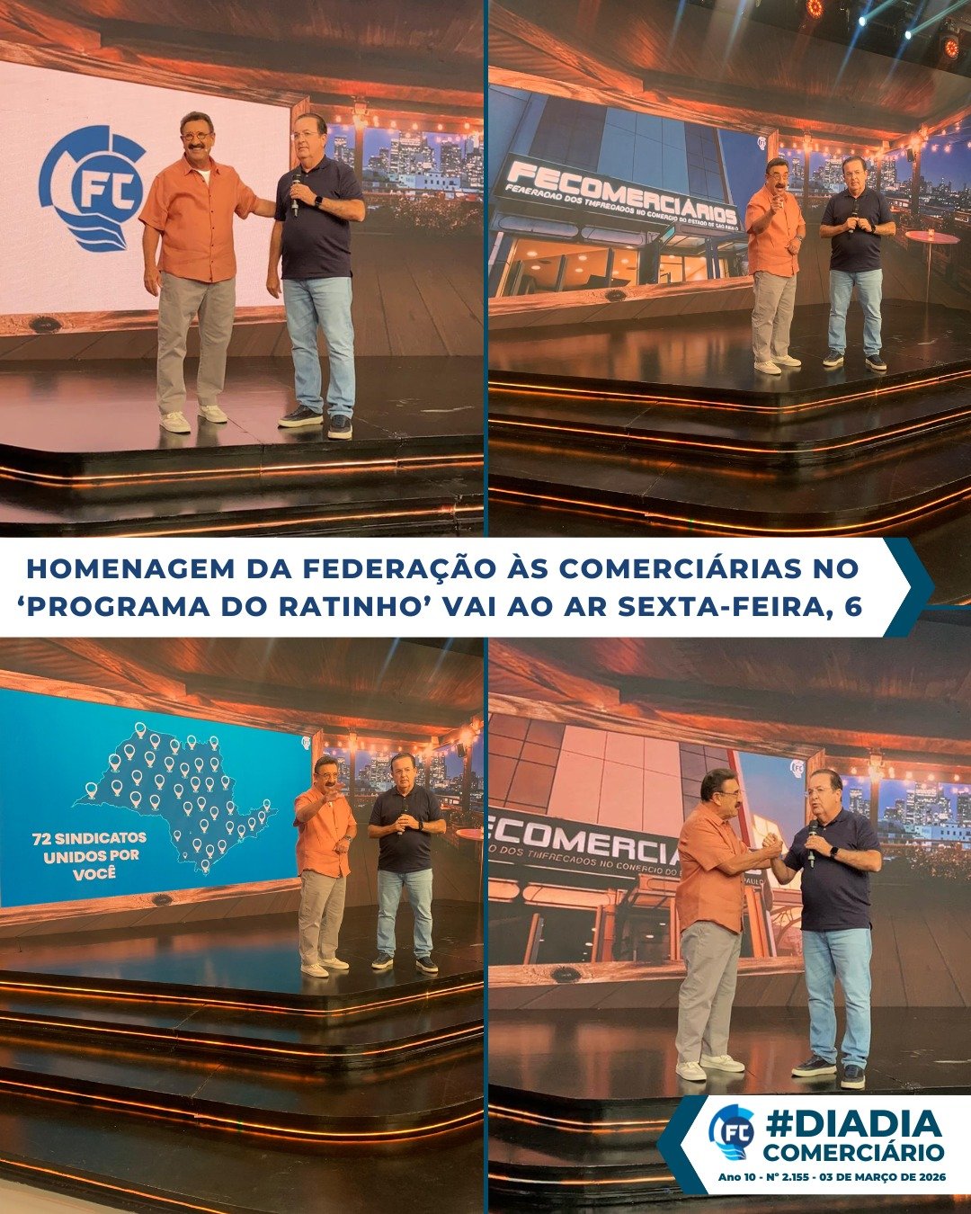 O Programa do Ratinho terá uma homenagem emocionante às mulheres, com Luiz Carlos Motta abordando a valorização e igualdade no trabalho.