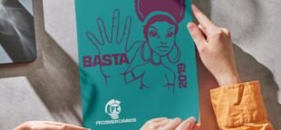Cartilhas da Fecomerciários sobre combate à violência contra a mulher.