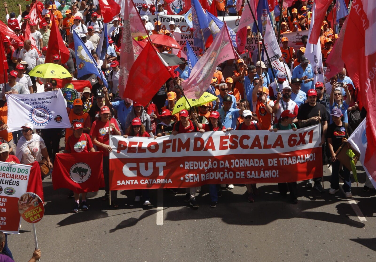 Marcha Unitária das Centrais Sindicais em Brasília em 15 de abril de 2026/Foto: Jaelcio Santana Marcha Unitária das Centrais Sindicais em Brasília em 15 de abril de 2026/Foto: Jaelcio Santana