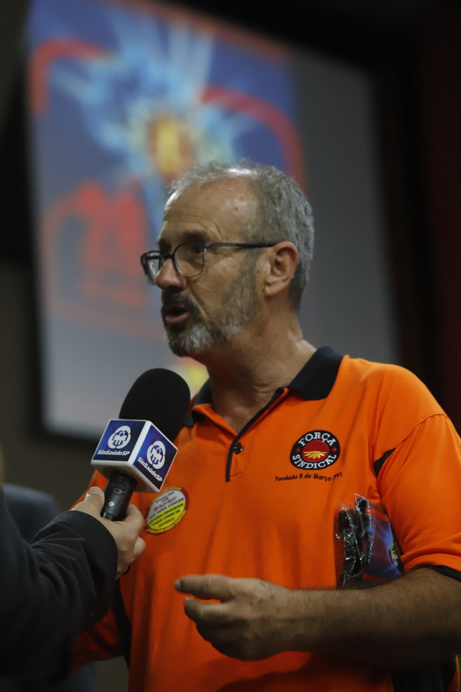 Luiz Carlos de Oliveira (Luizinho), secretário Nacional de Saúde e Segurança da Força Sindical, responsável pela organização do evento