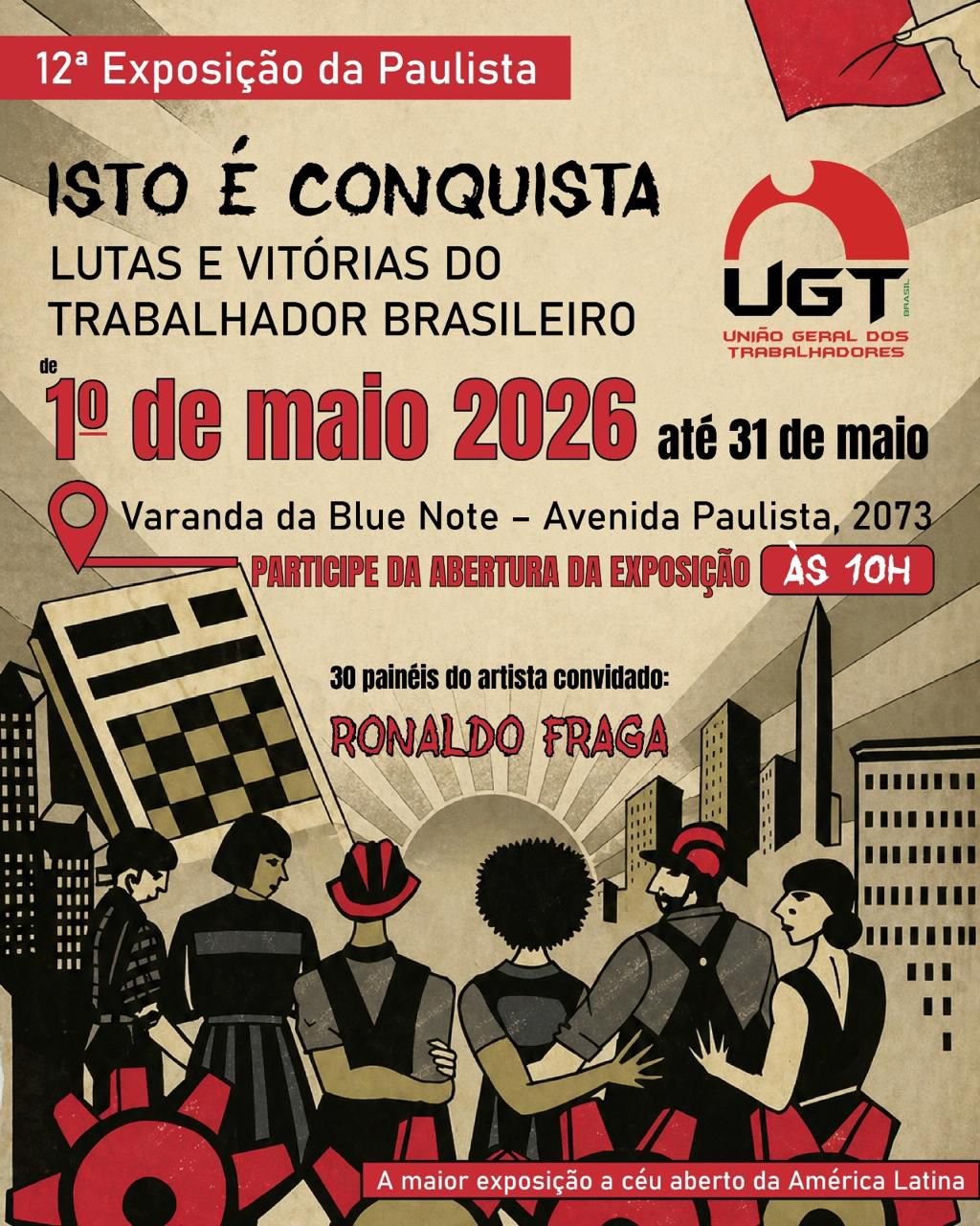 A exposição do Dia do Trabalhador na Avenida Paulista traz arte e reflexão sobre os direitos dos trabalhadores. Não perca!