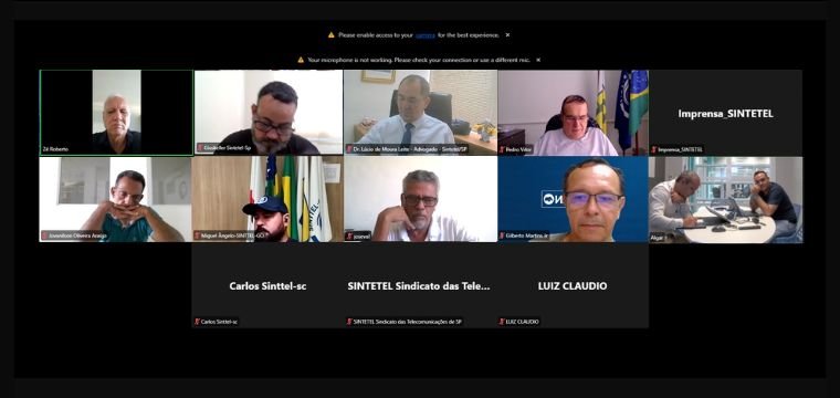 Sintetel e Fenattel negociam pautas com Algar