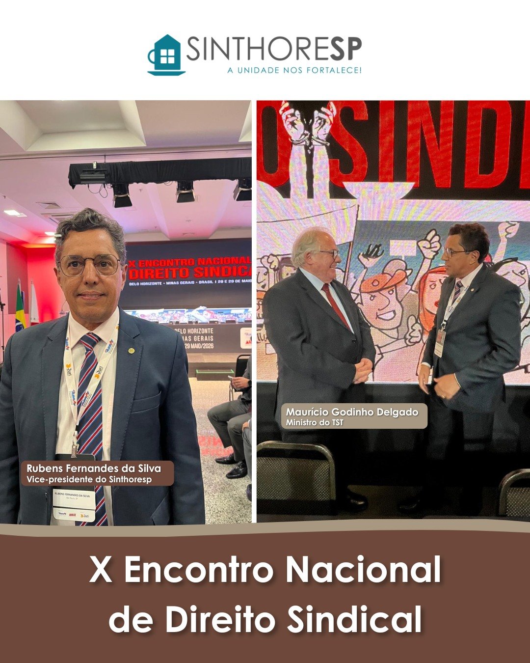 Rubens, do Sinthoresp, no X Encontro Nacional de Direito Sindical