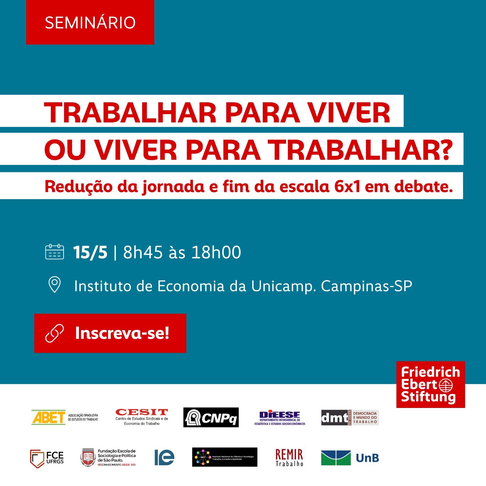 Especialistas debatem redução da jornada na Unicamp
