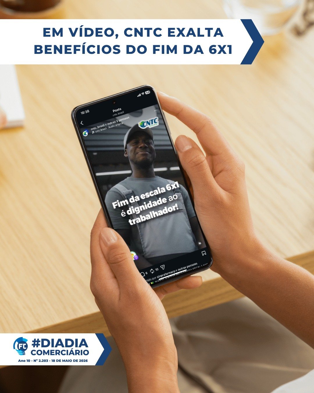O fim da escala 6x1 é uma luta por dignidade e qualidade de vida. Conheça o apoio da CNTC e as ações realizadas. O fim da escala 6x1 é uma luta por dignidade e qualidade de vida. Conheça o apoio da CNTC e as ações realizadas.
