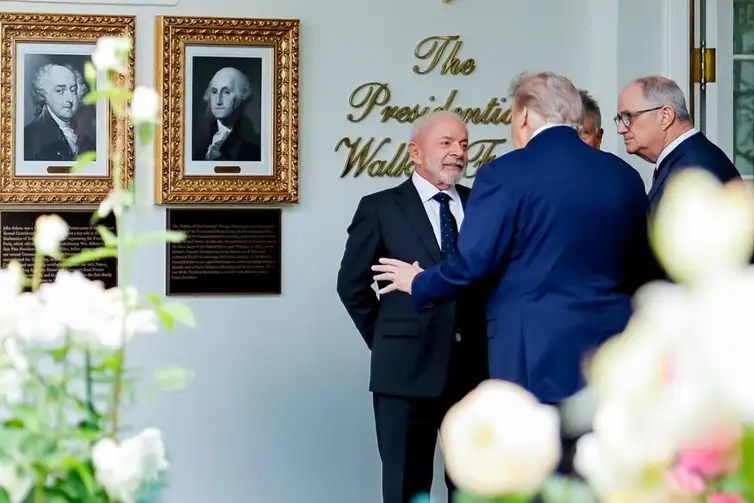 Trump recebe Lula na Casa Branca em Washington/Foto Ricardo Stuckert