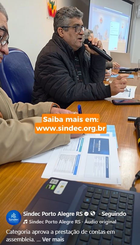Nilton Neco agradeceu a participação da categoria e ressaltou que a transparência e a responsabilidade na gestão