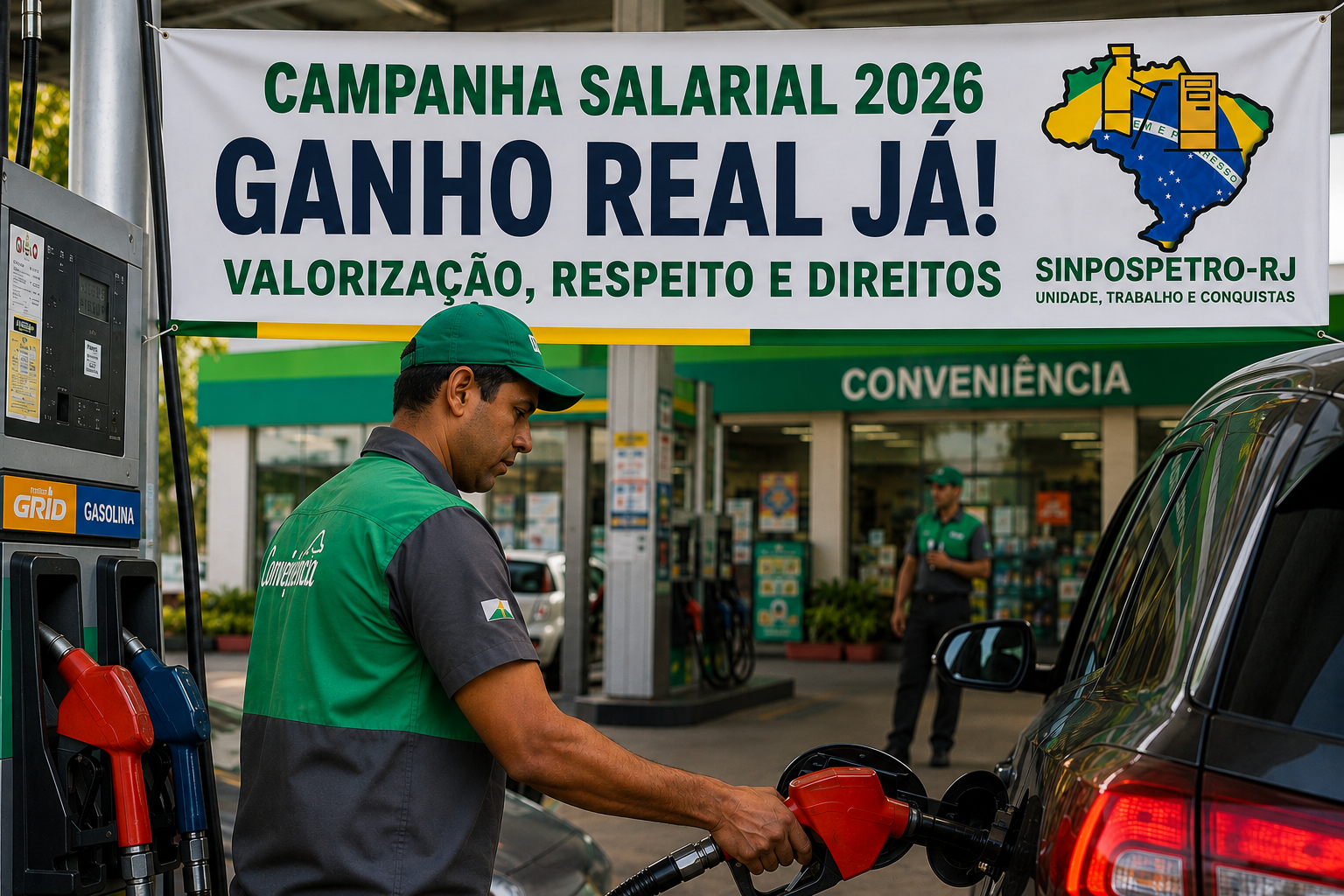 Frentistas do RJ iniciam campanha por ganho real