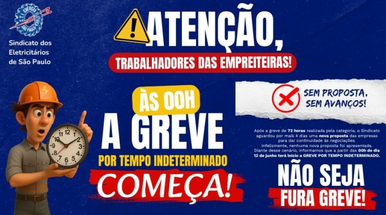 Greve nas empreiteiras começa sem acordo nesta sexta