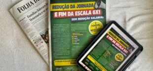 As centrais sindicais reforçam a campanha pela redução da jornada de trabalho e pelo fim da escala 6x1 com publicidade nos principais jornais.