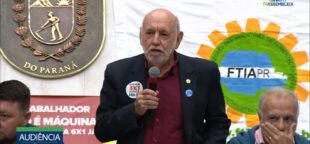 Artur Bueno de Camargo, presidente da CNTA, reforça importância do fim da Escala 6×1 em Audiência Pública no Paraná