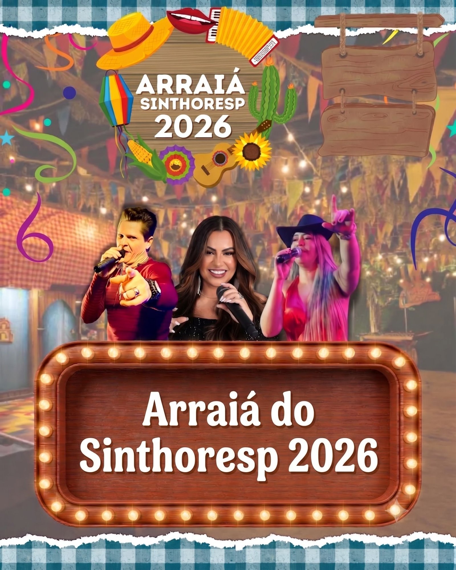 A Festa Julina do Sinthoresp reuniu trabalhadores e suas famílias para celebrar com alegria, música e tradições típicas.