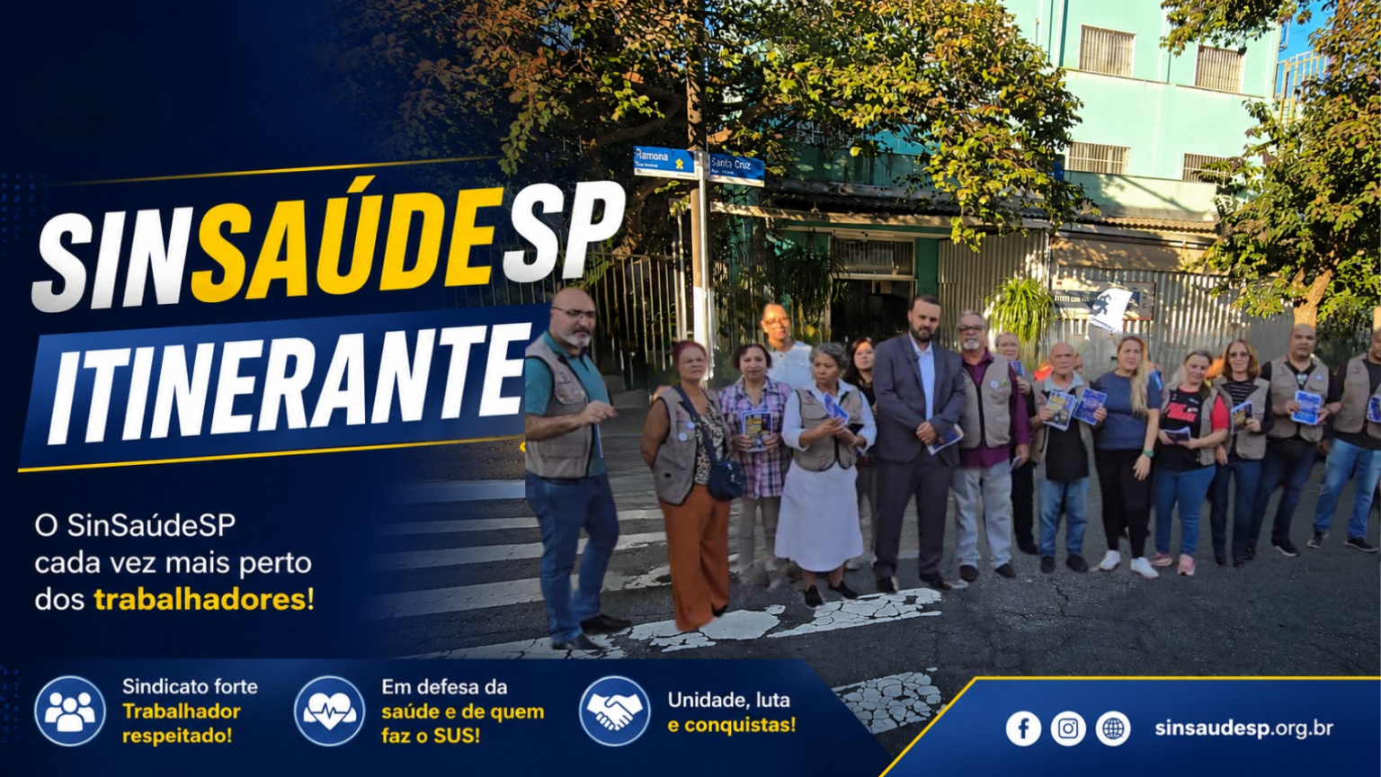 SinSaúdeSP Itinerante visita as UBS Santa Cruz e Cambuci e reforça compromisso com os trabalhadores da saúde