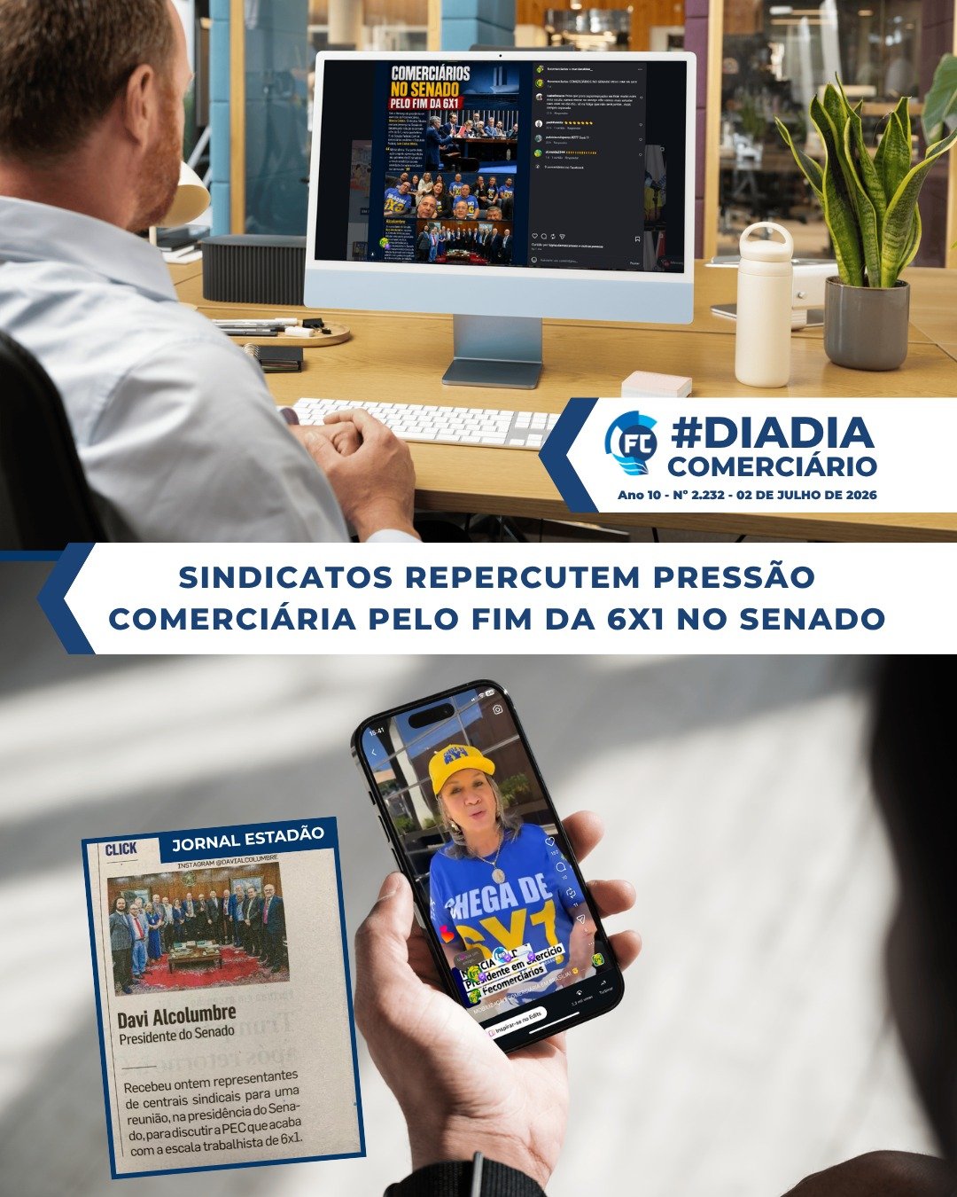 A Audiência Pública sobre o fim da 6x1 ganhou destaque entre os sindicatos.
