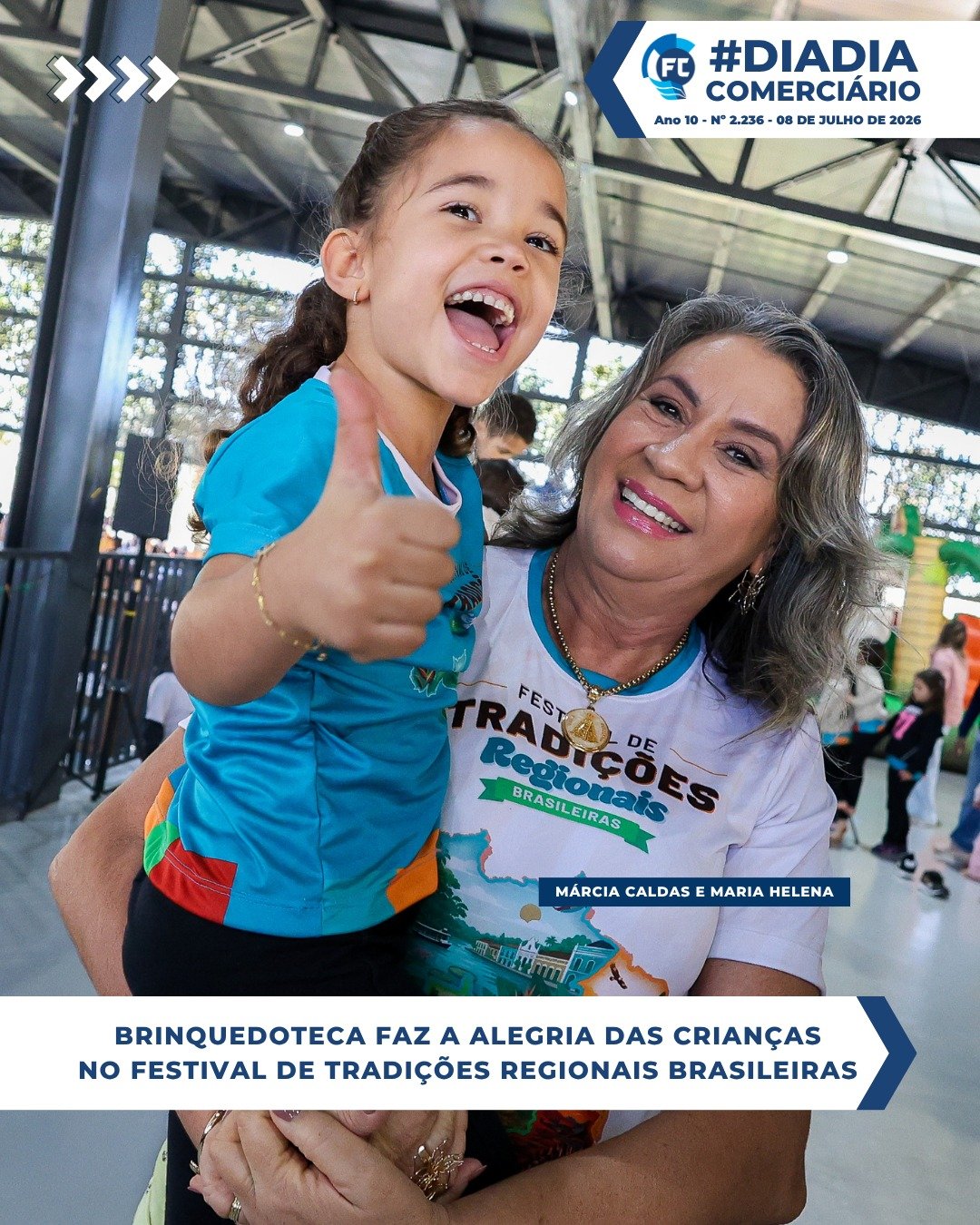 O Festival de Tradições Regionais oferece uma brinquedoteca animada para as crianças e diversão para toda a família.