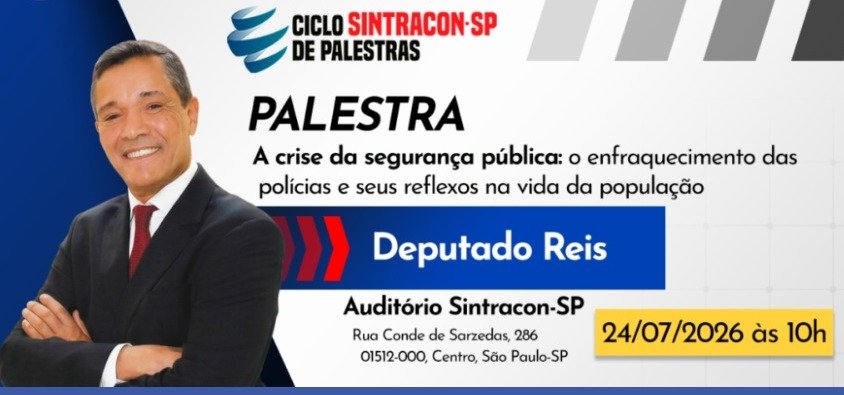 Sintracon-SP promove palestra sobre segurança pública