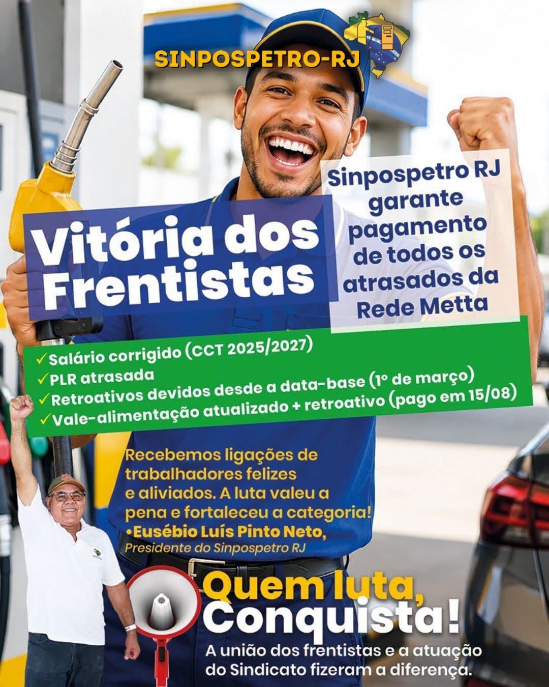Sinpospetro RJ garante pagamentos atrasados na rede Metta