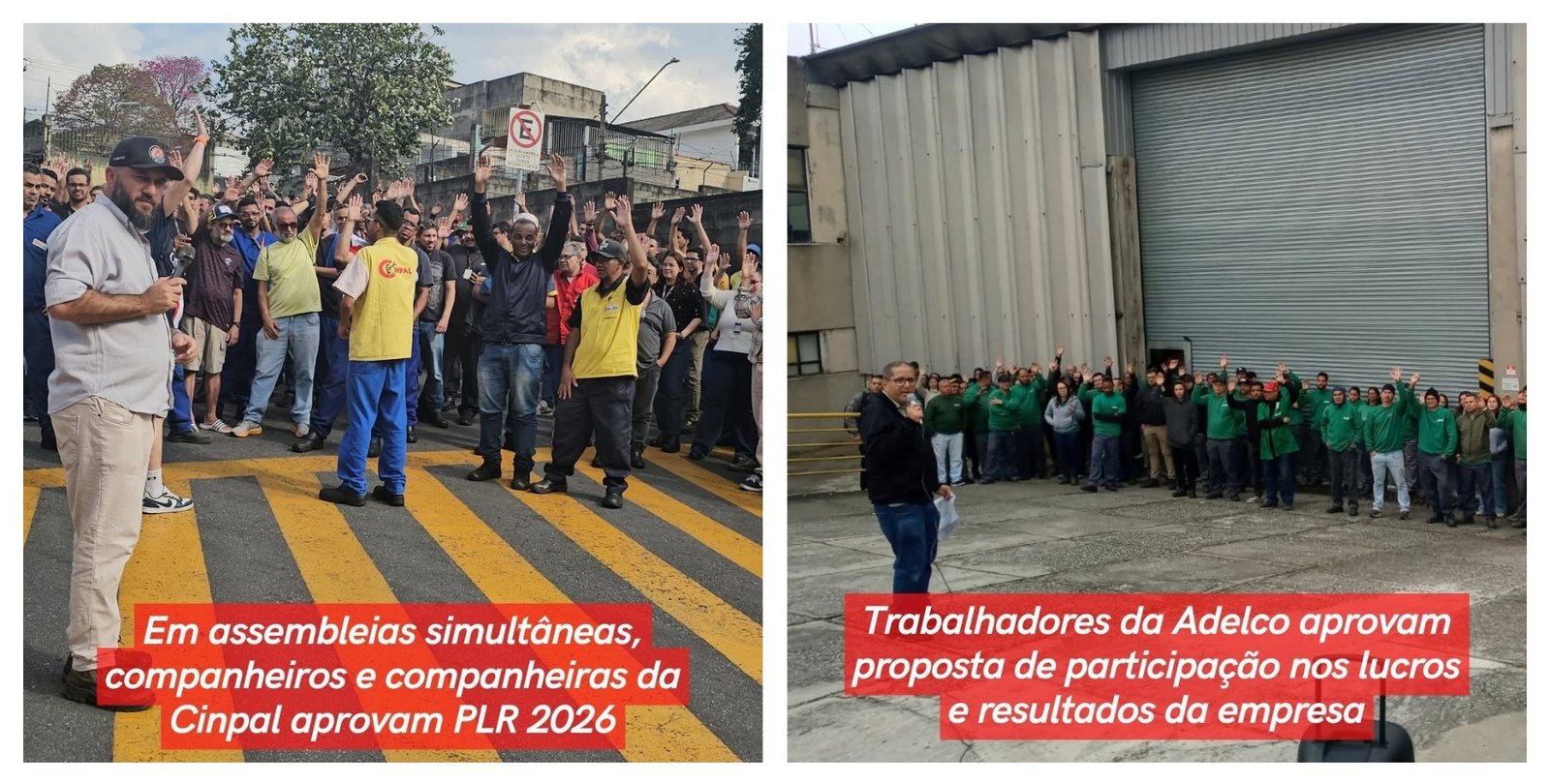 o Sindicato dos Metalúrgicos garantiu benefícios na PLR 2026 para Adelco e Cinpal após assembleias e negociações.