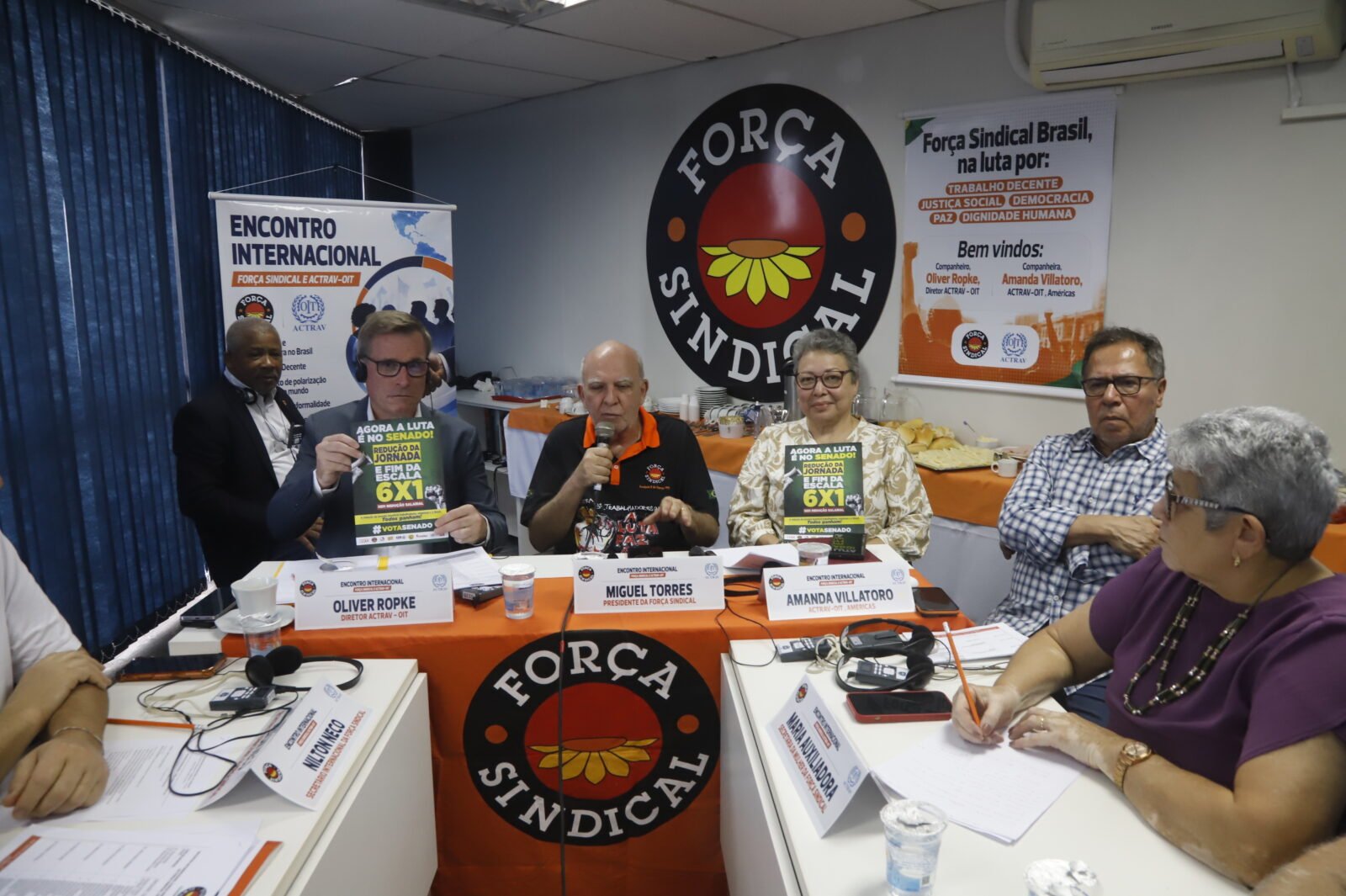 Força Sindical e OIT debatem desafios do trabalho no Brasil - Fotos: Jaélcio Santana
