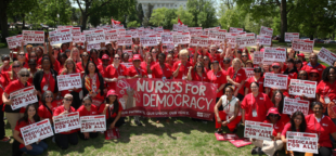 O Sindicato dos Enfermeiros dos EUA inicia campanha para proteger a segurança no trabalho e a saúde dos pacientes. Foto: NNU