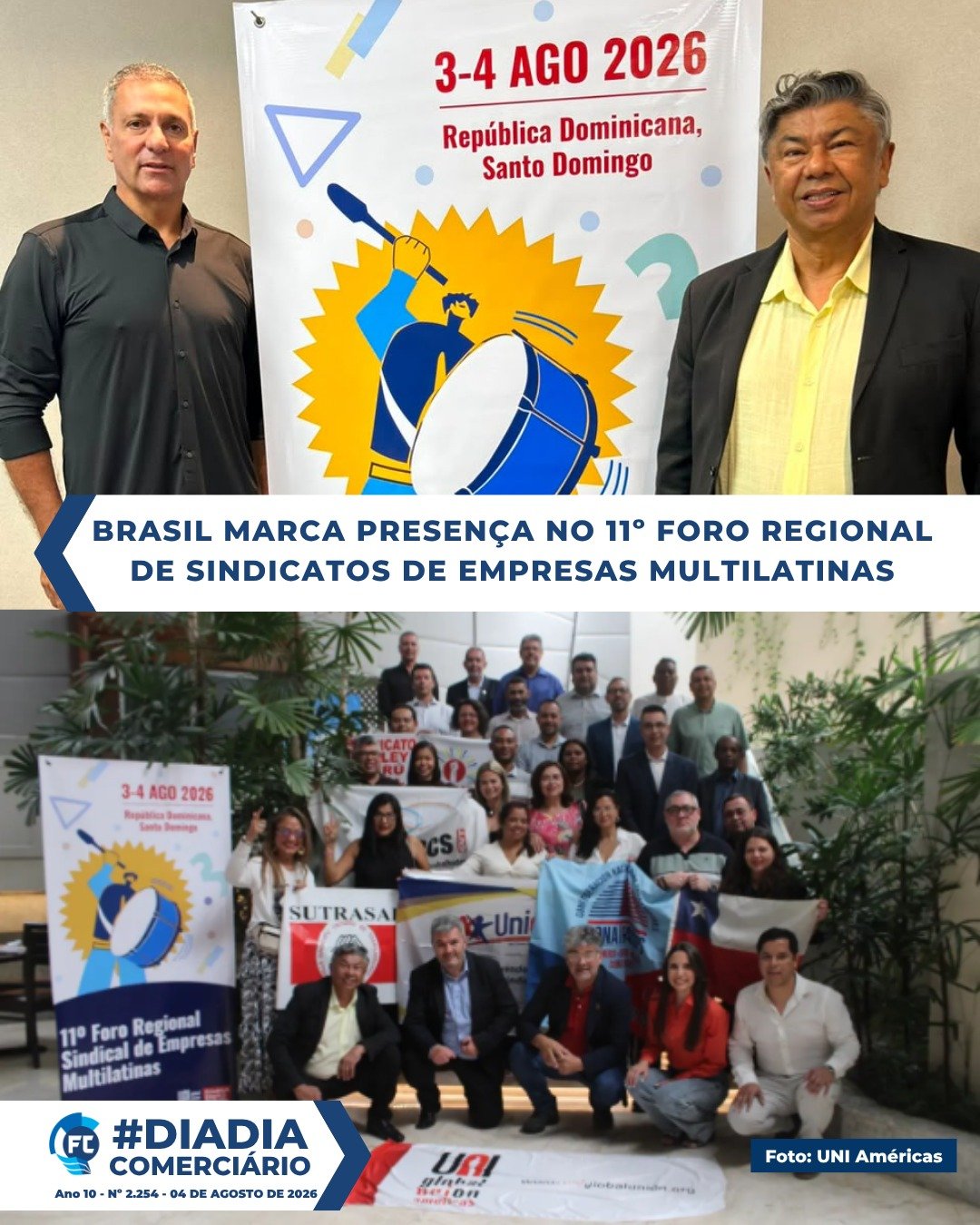 Qualificados dirigentes comerciários no 11º Foro Regional de Sindicatos de Empresas Multilatinas