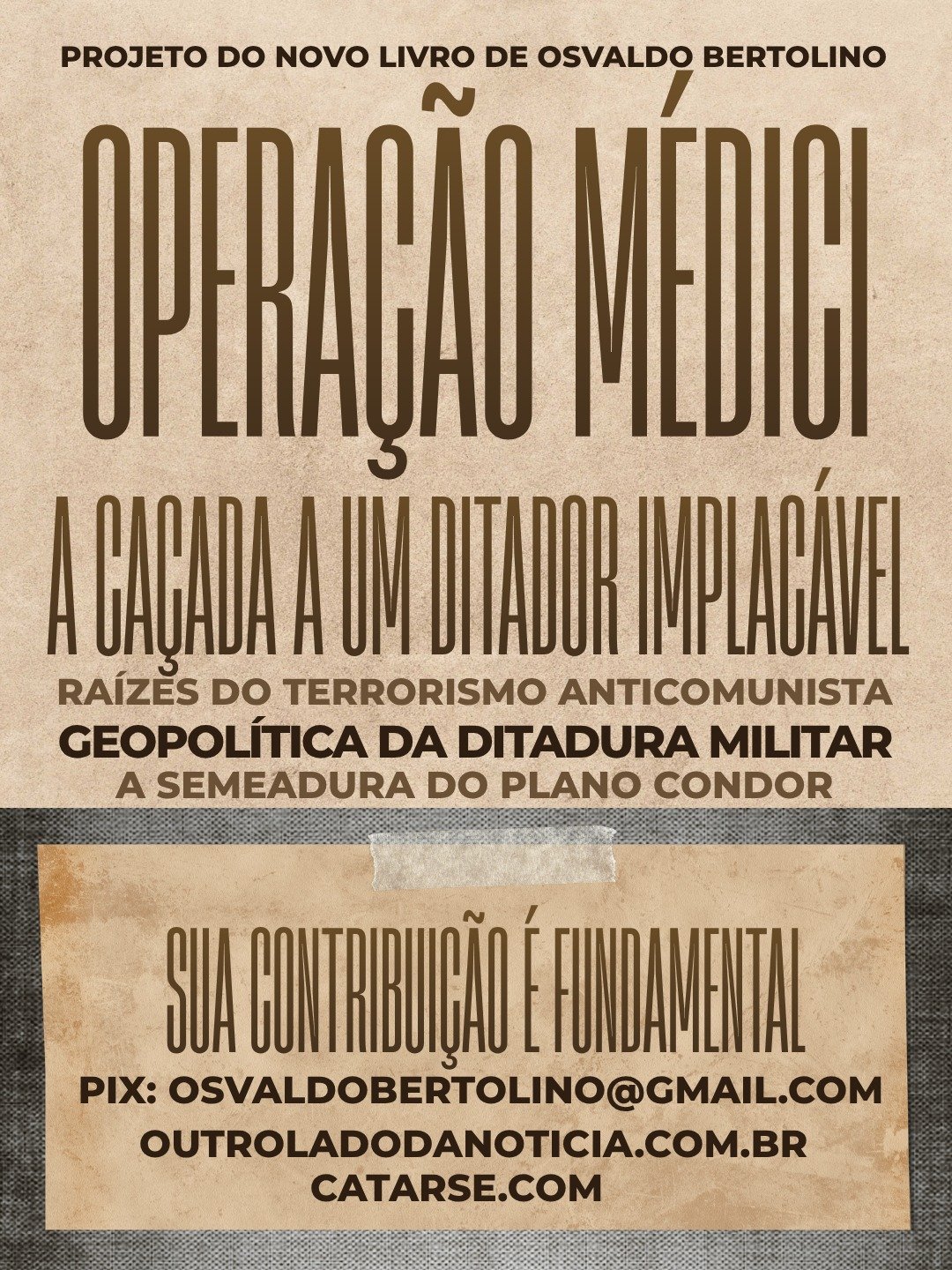 Descubra o novo projeto de Osvaldo Bertolino sobre a ditadura militar e suas repercussões na história brasileira.