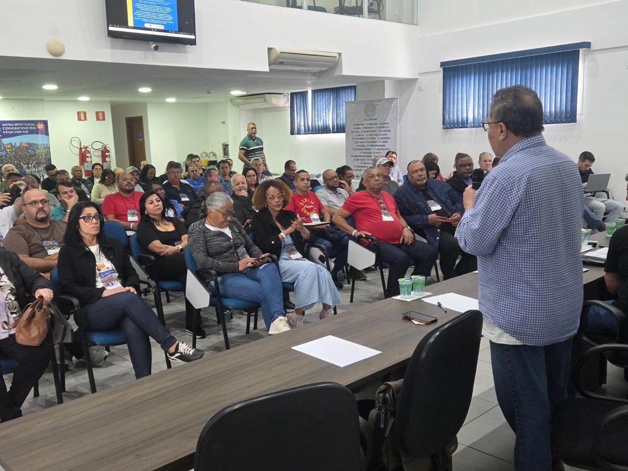 João Carlos Juruna no Congresso da Fequimfar