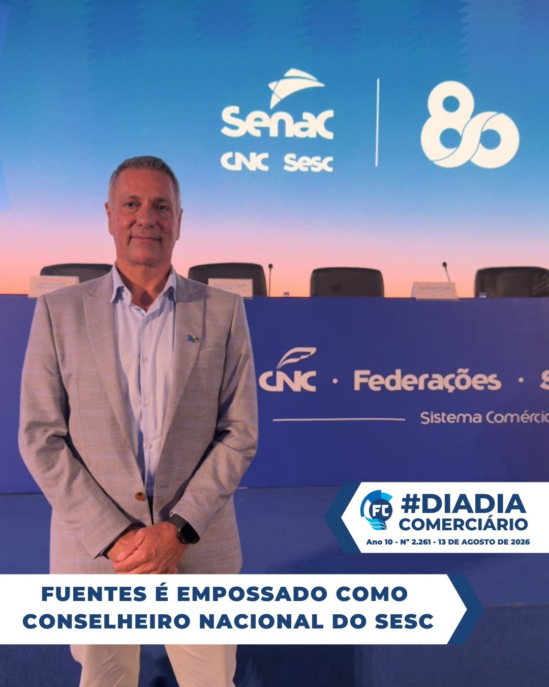Conheça o conselheiro do Sesc João Peres Fuentes e suas contribuições para o mandato de 2026 a 2030.