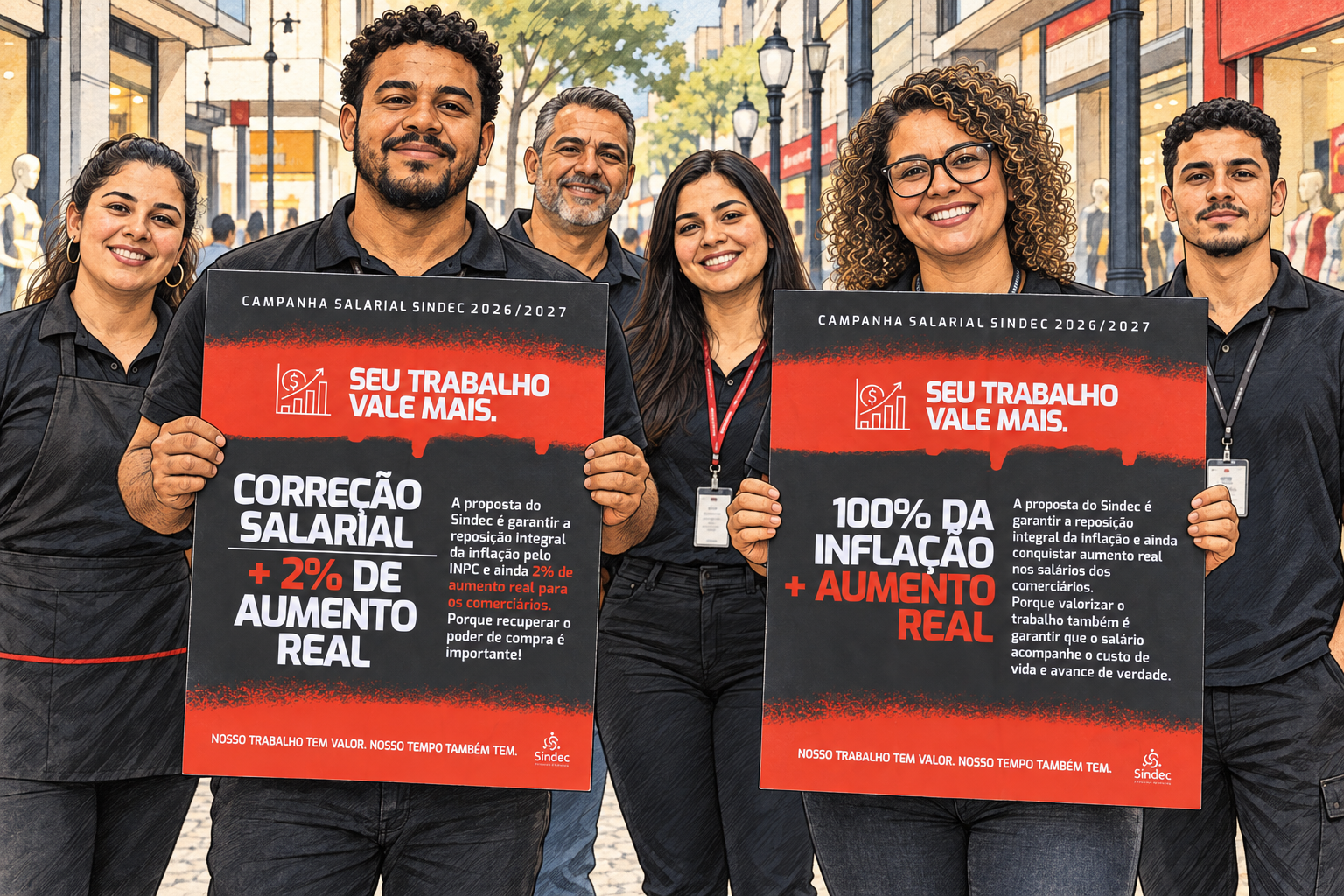 Sindec luta pela reposição da inflação e por aumento real nos salários dos comerciários em Porto Alegre. Saiba mais.