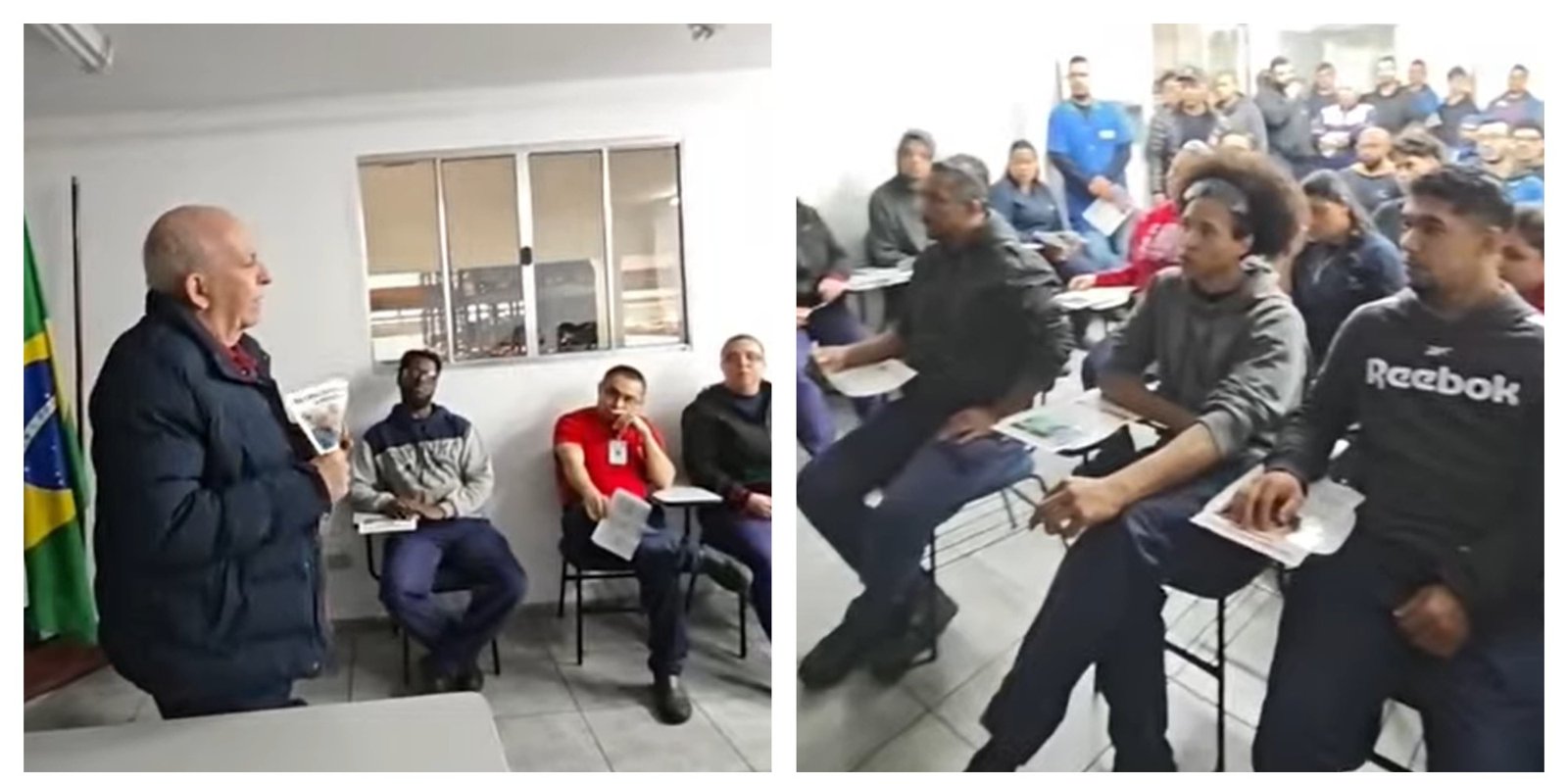 Miguel Torres discute a jornada menor na Delga e a redução da jornada de trabalho durante encontro com trabalhadores.