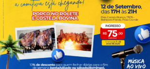 Porco no Rolete reúne eletricitários em Praia Grande
