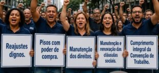 A Campanha salarial dos comerciário reivindica melhores condições e direitos trabalhistas.