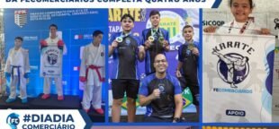 O Programa de Iniciação Esportiva em Karatê da Fecomerciários completou quatro anos em agosto