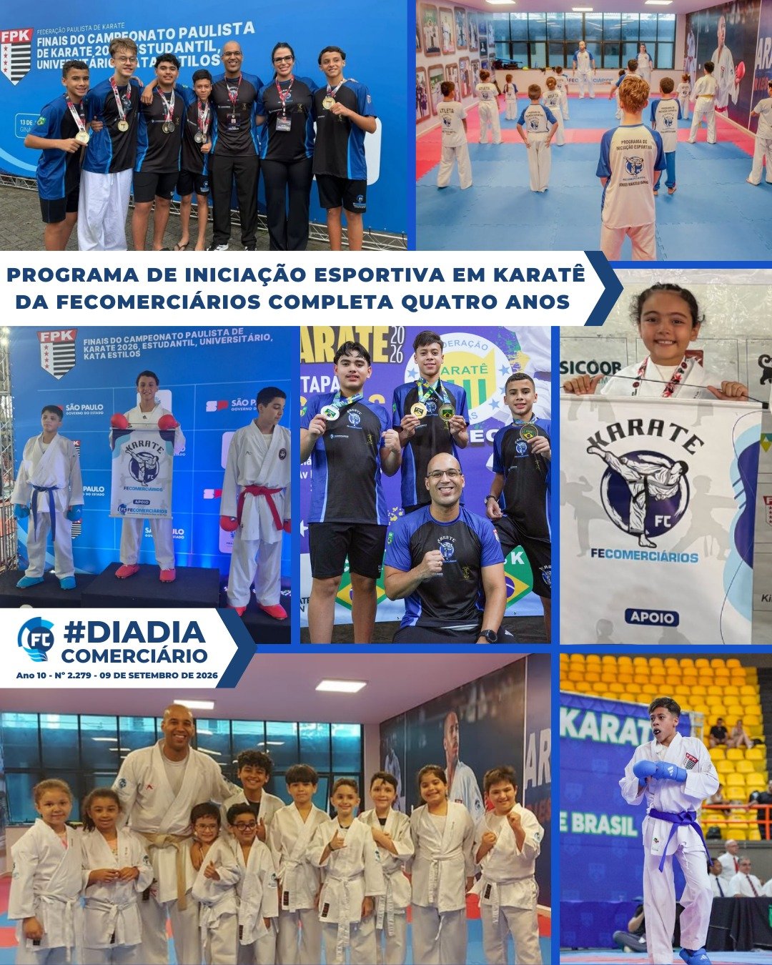 O Programa de Iniciação Esportiva em Karatê da Fecomerciários completou quatro anos em agosto