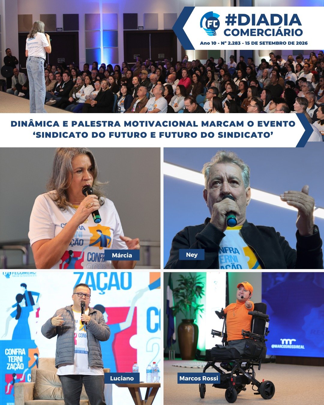 Evento 'Sindicato do Futuro e Futuro do Sindicato' exalta união dos trabalhadores.