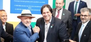 Eduardo Annunciato, Chicao, com o presidente Luiz Inácio Lula da Silva na Apresentação da Relação Anual de Informações Sociais (RAIS) em agosto de 2026.