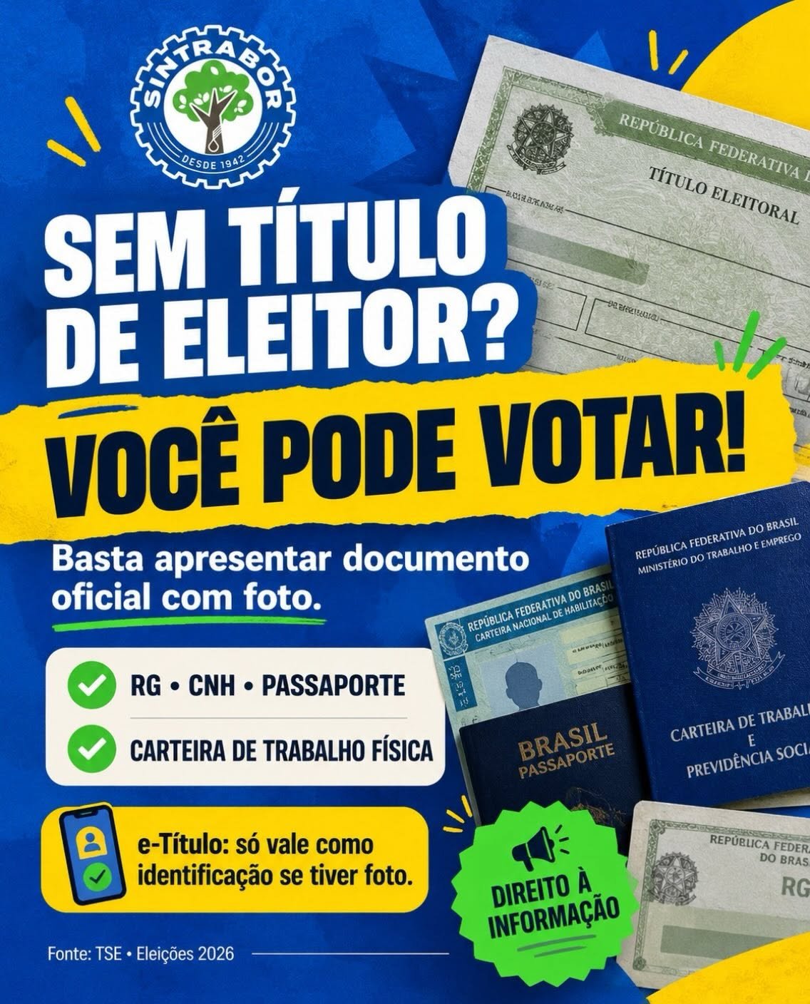 Sintrabor: orientações sobre segundo turno.