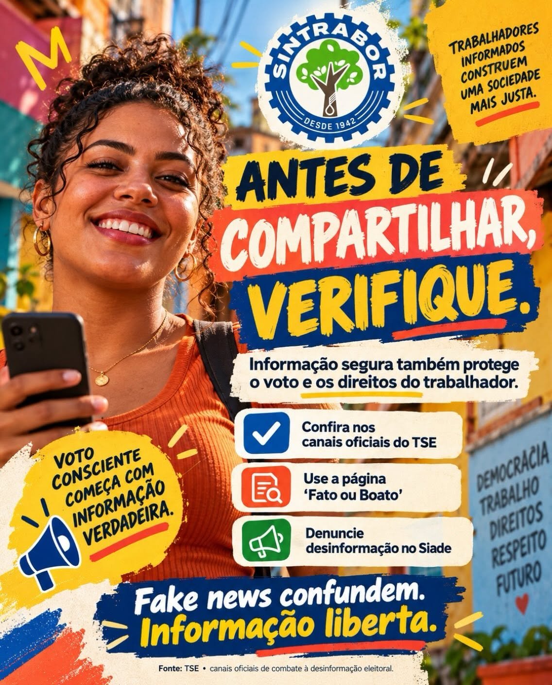 Sintrabor: orientações sobre segundo turno.
