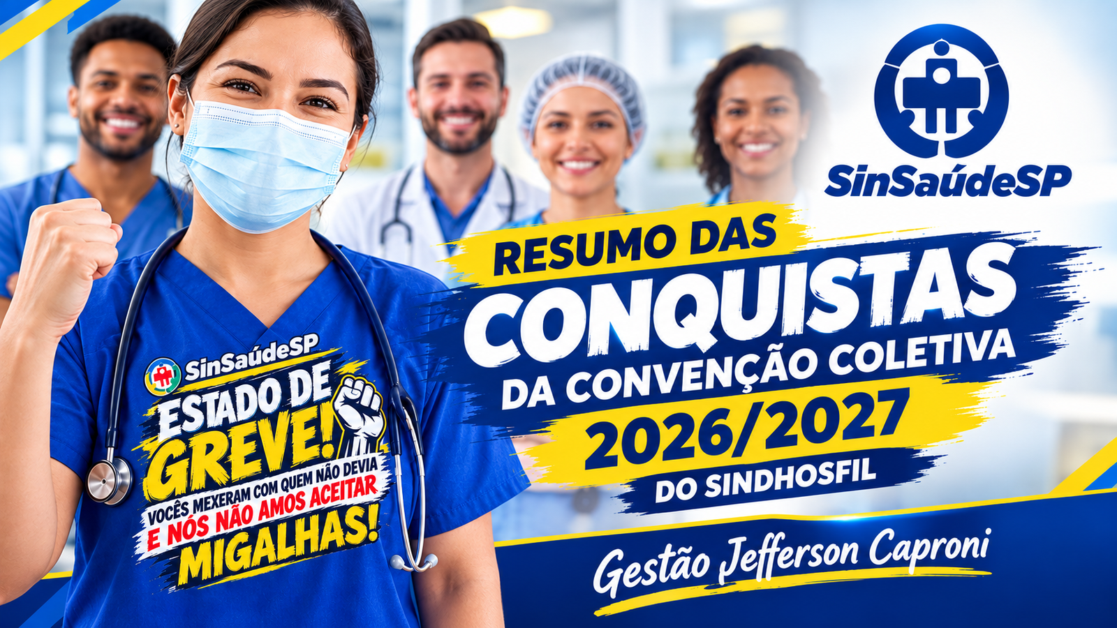conquistas da Convenção Coletiva SinSaúdeSP/SindHosfil