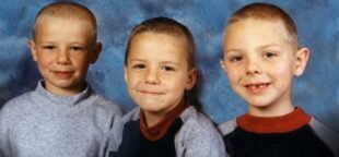 Os três irmãos Quinn, assassinados por uma milícia unionista, na Irlanda do Norte, em 1998 (Foto: domínio livre)
