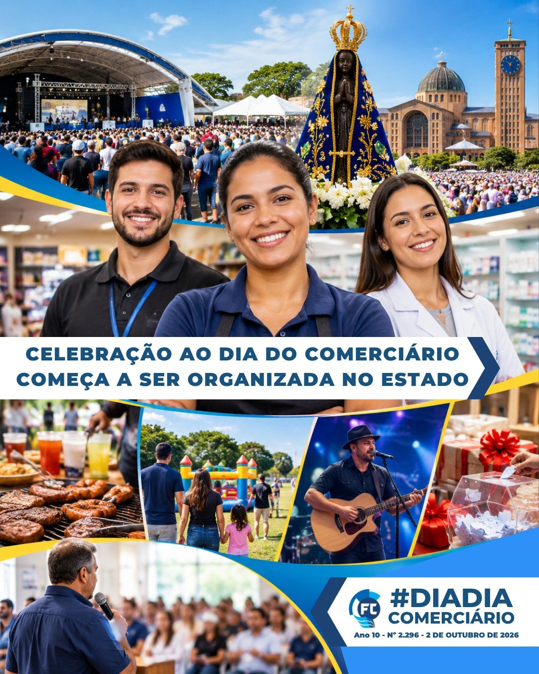 No Dia do Comerciário, conheça a programação especial da Fecomerciários e participe das festividades em Avaré.