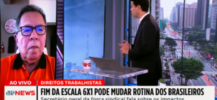 Secretário geral da Força Sindical avalia fim da escala 6x1